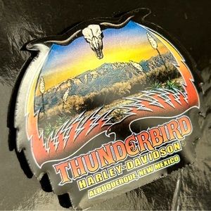 Harley Davidson Motor Cycles Thunderbird Albuquerque New Mexico Metal Biker Pin